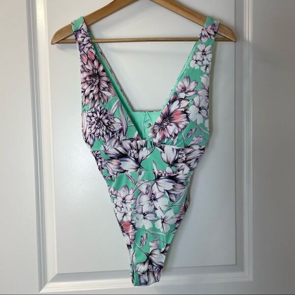 TiniBikini Swimwear One Piece Floral Swimsuit - Picture 2 of 5